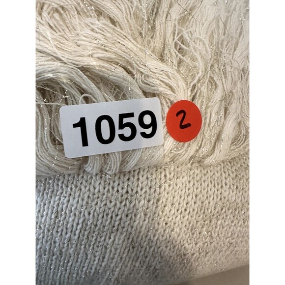 Vintage Maurada Womans Fringe Sweater Top Size 1X Boho Beachy Artsy Old Money - Picture 14 of 14